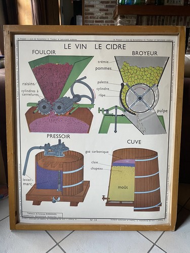 Ancienne affiche scolaire - ancienne,