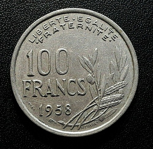 100 francs cochet - 1958, paris