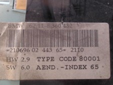 Compteur BMW SERIE 3 (E36) 62.11-360482
