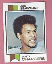          1973 TOPPS JOE BEAUCHAMP FOOTBALL CARD #226  EX FREE SHIPPING 