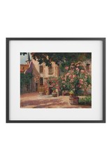 FRENCH COURTYARD VICTOR CHARRETON FRAMED POSTER AFFICHE ENCADRÉE