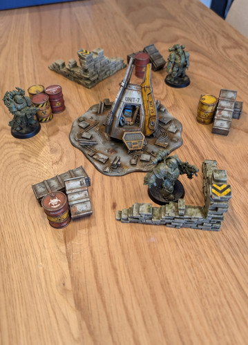 Décor wargame navette sci-fi