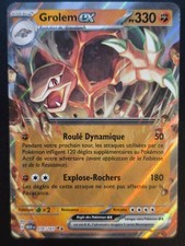 Carte Pokemon GROLEM 076/165 EX Ultra Rare EV3.5 MEW 151 FR NEUVE