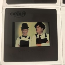 LAUREL ET HARDY - TÊTE DE PIOCHE - DIAPOSITIVE DE PRESSE SLIDE