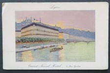 Carte de visite GRAND NOUVEL HOTEL rue Grolier LYON visit card