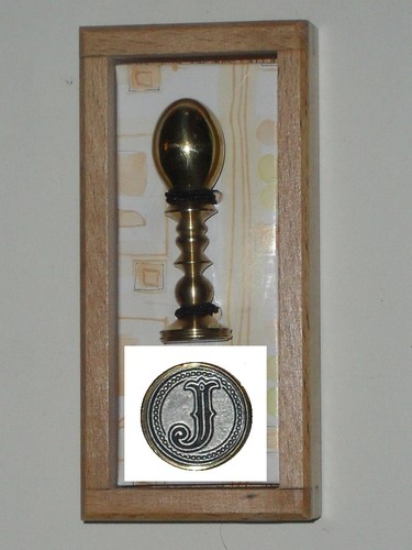 Tampon cachet rond lettre j - cachet,