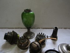 lot de pieces  anciennes de bobeches de lampe a petrole