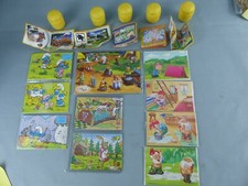  Jouets KINDER lot de 15 PUZZLE SCHTROUMPFS LOONET TUNES ASTERIX et divers S20