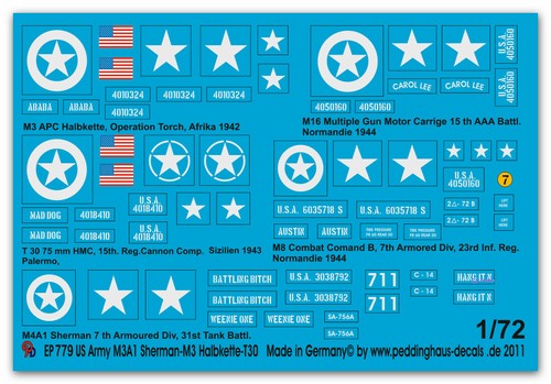 Peddinghaus decals 0779 - peddinghaus-decals, 1/72