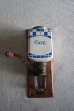 ANCIEN MOULIN à CAFE MURAL PEUGEOT FRERES LUSTUCRU MOKA COFFEE GRINDER KAFFEEMUH