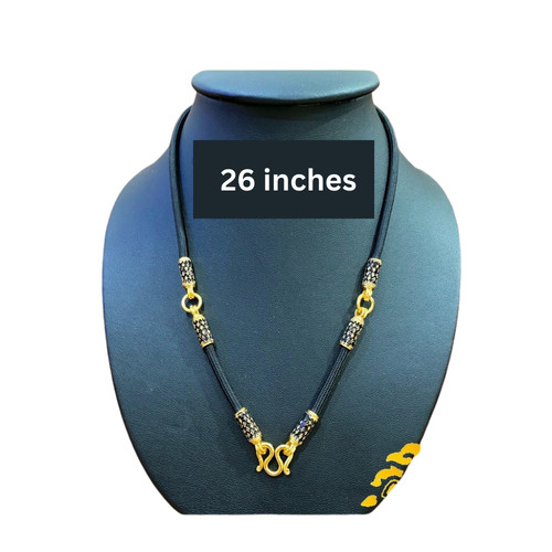 Collier corde micron fait - or,