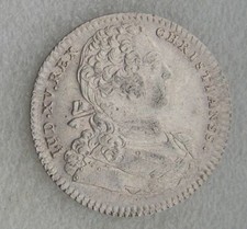 JETON ARGENT LOUIS XV   :   EXTRAORDINAIRE DES GUERRES 1734