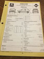 Fiche technique automobile