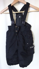 Pantalon à bretelle salopette de ski noir fille et garçon 3 ANS