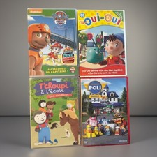Lot 4 DVD Pour Petits Pat Patrouille Oui Oui Poli T'choupi