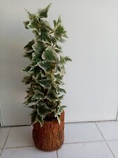 PLANTE ARTIFICIELLE LIERRE BICOLORE EN POT STYLE TRONC D' ARBRE Haut 76 CM