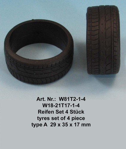 Pneus set 4pcs - typ, noir