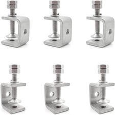 Lot de 6 Pinces en C,Pincée de Fixation Tigre Robuste Pince Fixation Travail 