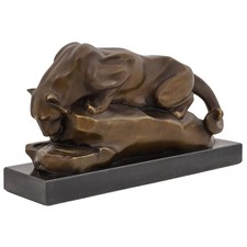 Statue puma de bronze