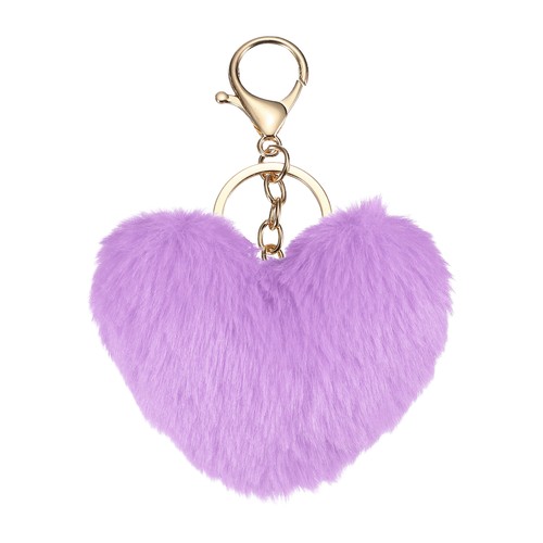 Porte clés pompon - pompon, fausse
