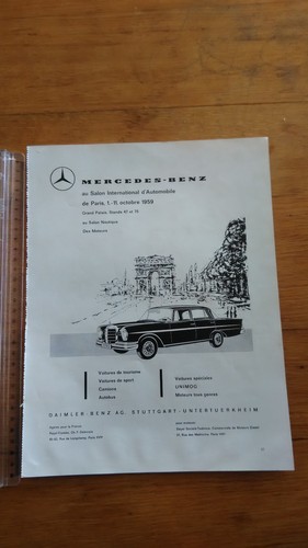 Pub ancienne mercedes benz - benz,