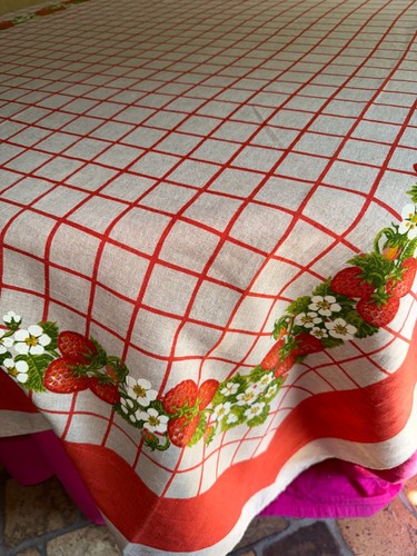 Nappe vintage pur lin - vintage,