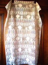 Rideau brise-bise, voilage blanc, décor cafetière, lot de 2