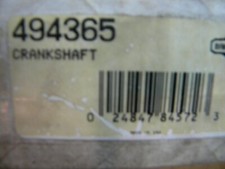 494365  CRANKSHAFT  OEM BRIGGS