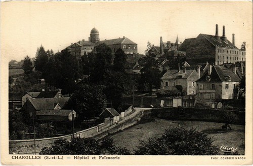 Cpa charolles hopital - charolles, et