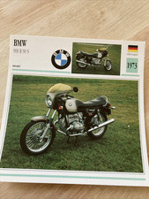 BMW 900 R90S 1973 fiche carte moto collection édition Atlas
