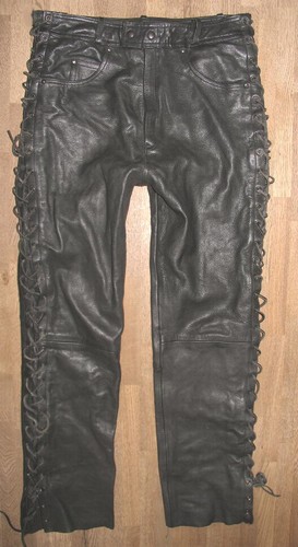 Jeans moto cuir pour - cuir, homme