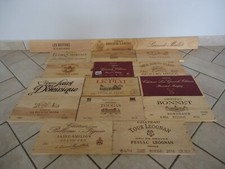 Estampes façades de caisses de vins