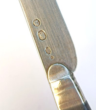 Couteau ancien bois argent