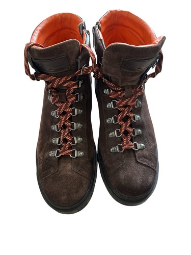 Santoni brown suede - brown,