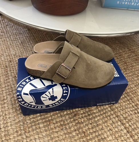 Birkenstock boston taupe gris - boston, taupe/gris