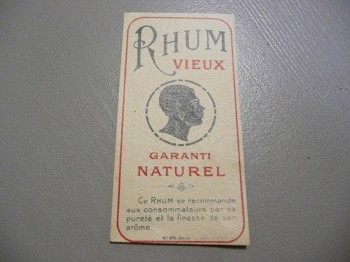 étiquette ancienne rhum - ancienne,