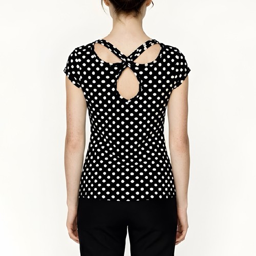 Haut pois marimekko noir - pois,