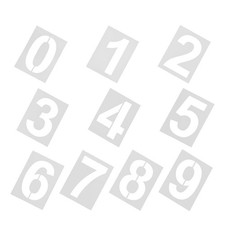  10 Pcs Modèle De Numéro