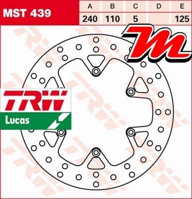 Disque frein arrière trw - disque,
