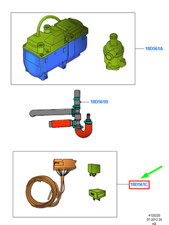 FORD RANGER T6 MK1 Chauffage auxiliaire Addit.Kit de pièces 2372640 NOUVEAU