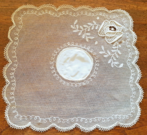 Napperon ancien tulle - -ancien,