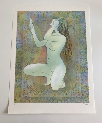 Lithographie signée au - lithographie, (ea)