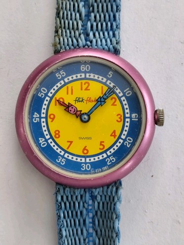 Montre vintage bleu - montre, 1987