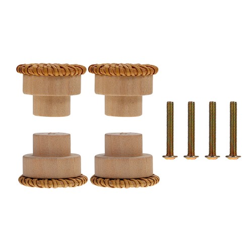 Pcs boutons rotin pour - 4,