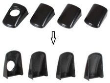 4x Serrure De Porte Couverture Citroen Berlingo III 2008- / Fiat Scudo 2007- !