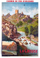 Affiche chemin de fer Orléans