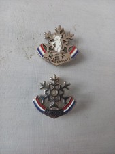2 Insignes Montagne Ski Ourson