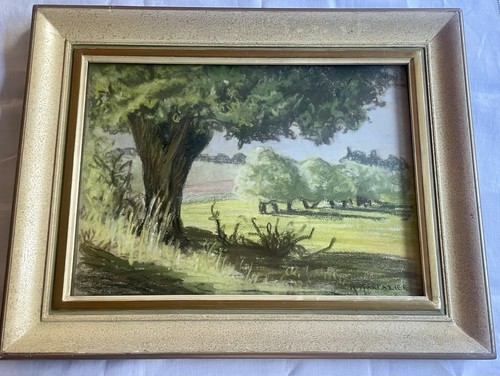 Impressionist landscape pastel - landscape,