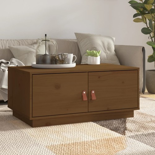 Table basse marron miel - table,