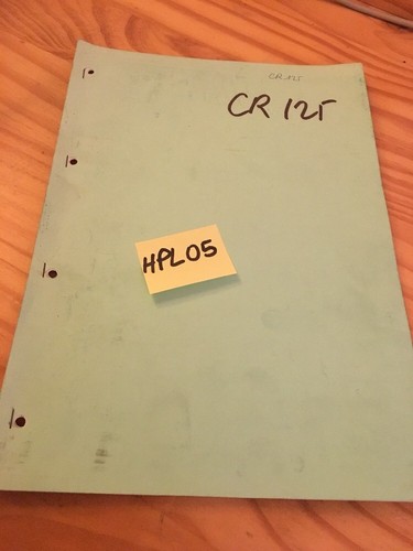 Honda parts list - cr125m1, cr125